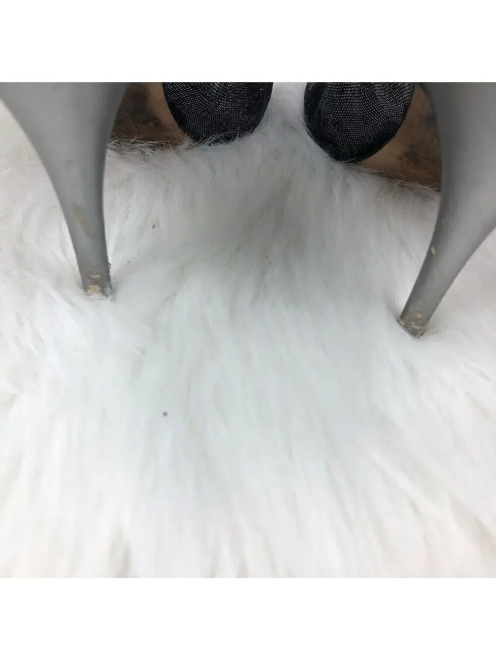 Kate Spade Glitter Silver Heeled Pumps